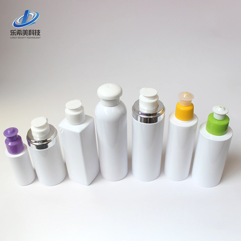 Plastic Bottle Cosmetic Package for Shampoo Bottle Cream Bottle Hand Sanitizer Bottle with Plastic Caps Aluminum Caps