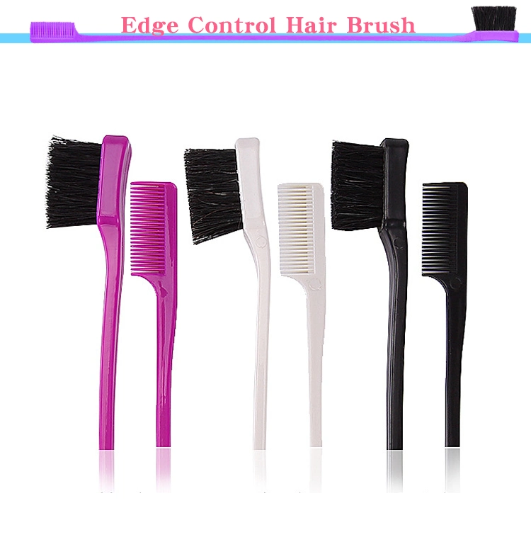 Double Sided Ended Head Eyeshadow Eyebrow Comb Brush Edge Control Hair Brush