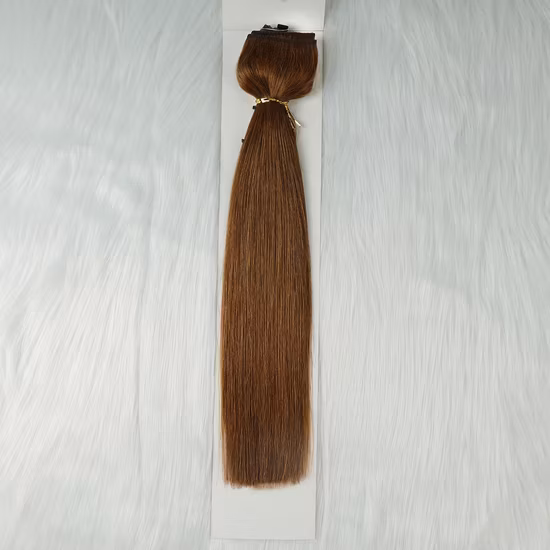 직모 헤일로 인모 연장, 밝은 색상, 실제 인모, 살롱 품질
